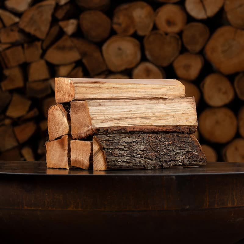 ARTISANAL HICKORY FIREWOOD BOX
