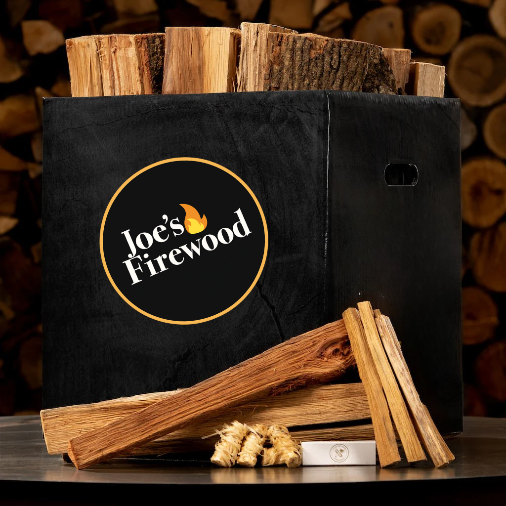 ARTISANAL HICKORY FIREWOOD BOX