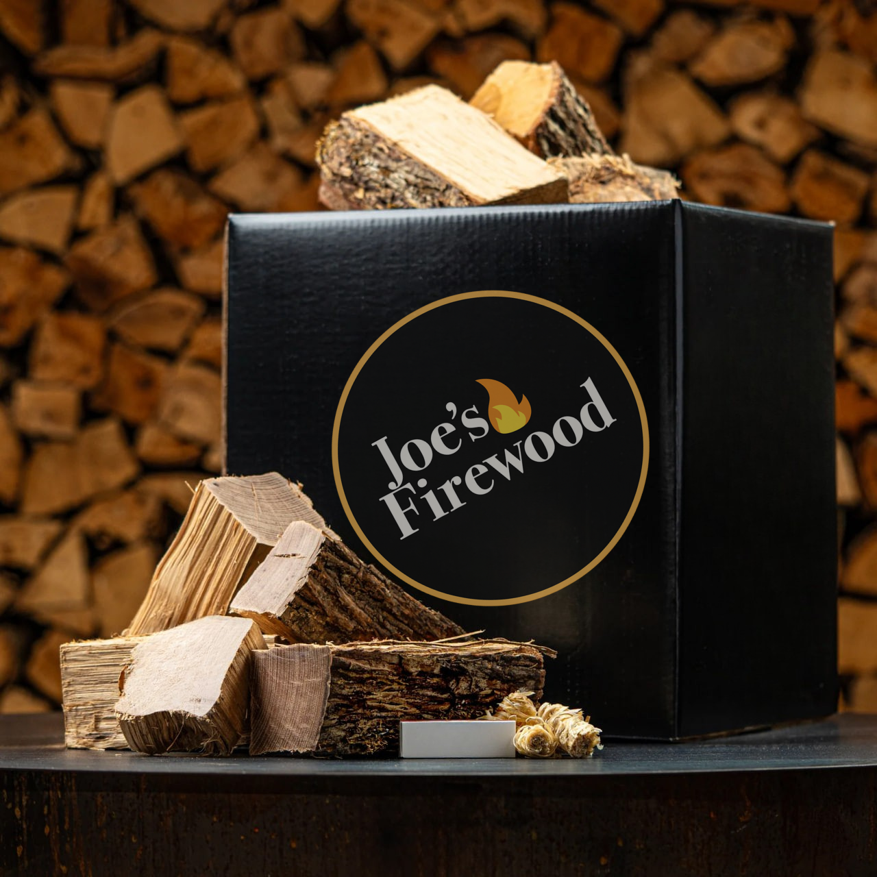 MINI FIRE PIT WOOD BOX